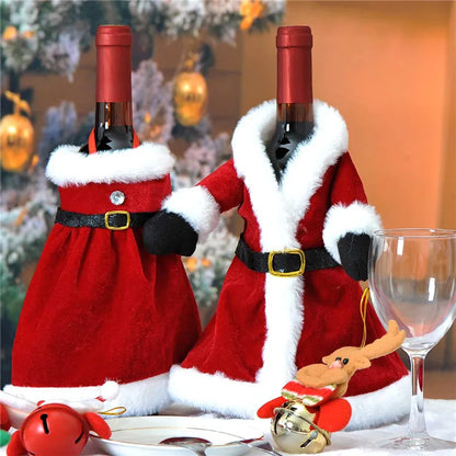 Christmas Wine Bottle Covers