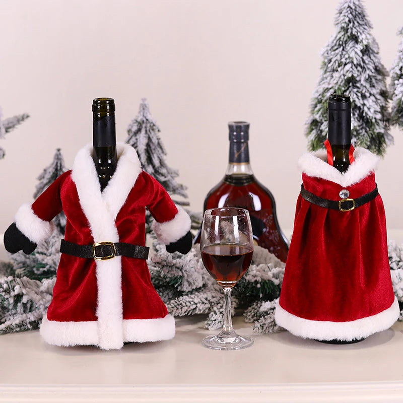 Christmas Wine Bottle Covers